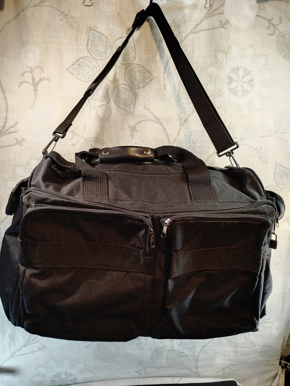 Sharper Image Black  Utility Travel /Duffel Bag